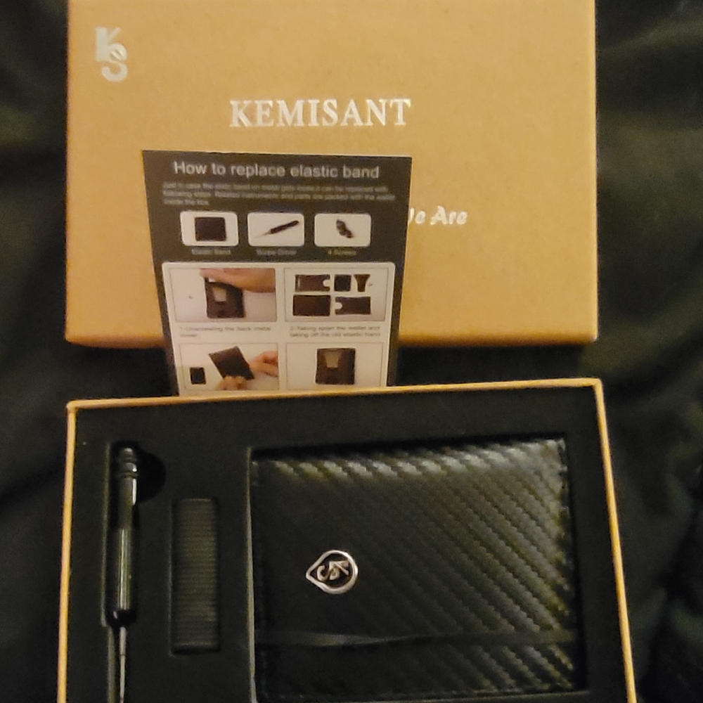 Men's Wallet KEMISANT Front Pocket Wallet Money Clip RFID Blocking Card holder